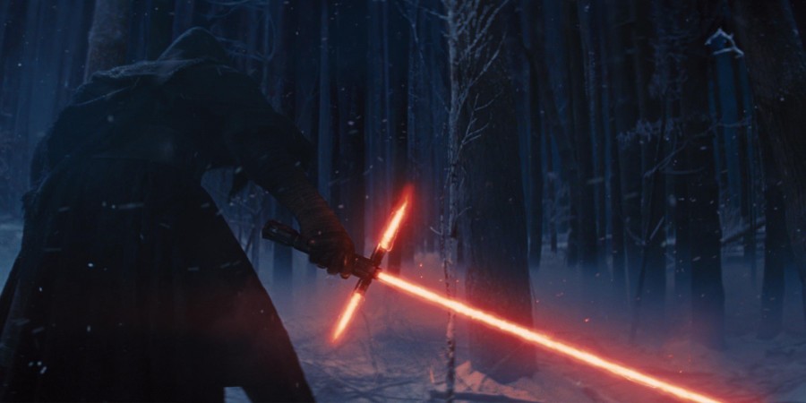 A screenshot from Star Wars: Episode VII: The Force Awakens.  (Disney)