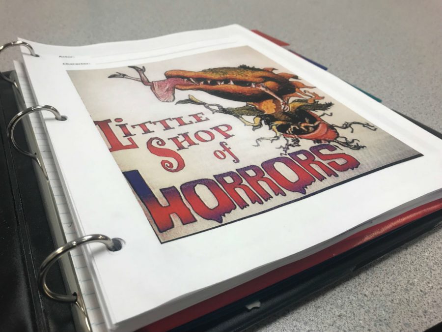 Front cover of the Little Shop of Horrors script.