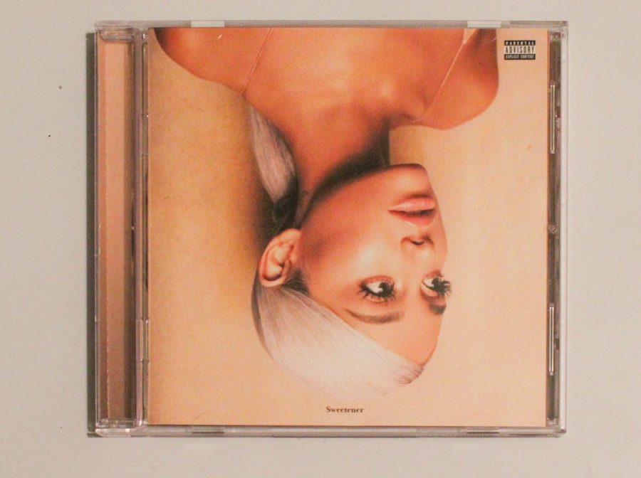 CD cover of Ariana Grandes 4th studio album, Sweetener. 