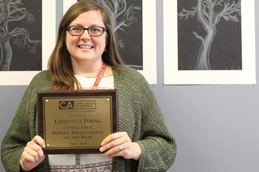 Courtney Young wins award for Staff of the Year