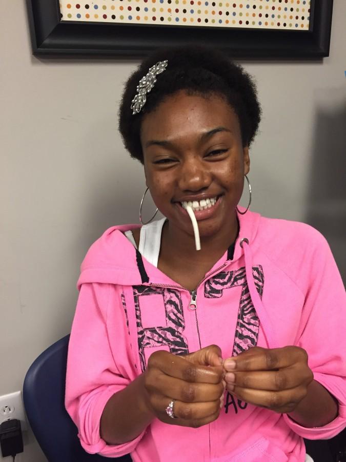 "I love cheese!" Jalah Davis, sophomore