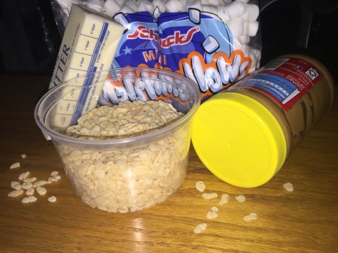 Ingredients for the Kelloggs Rice Krispies turkey leg.