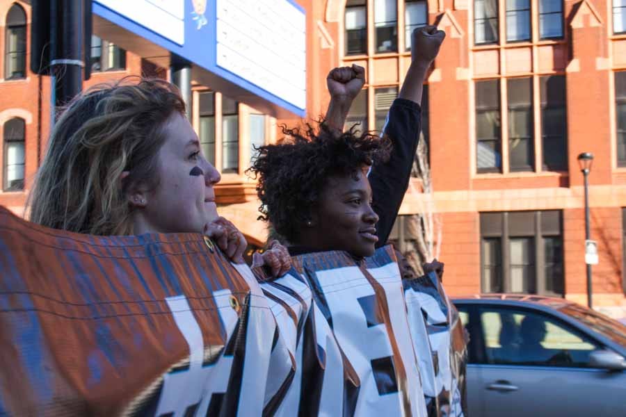 Students walked out of school Friday, November 13th, lead by the school’s Social Justice Organization, in support of issues of racism happening at Mizzou.