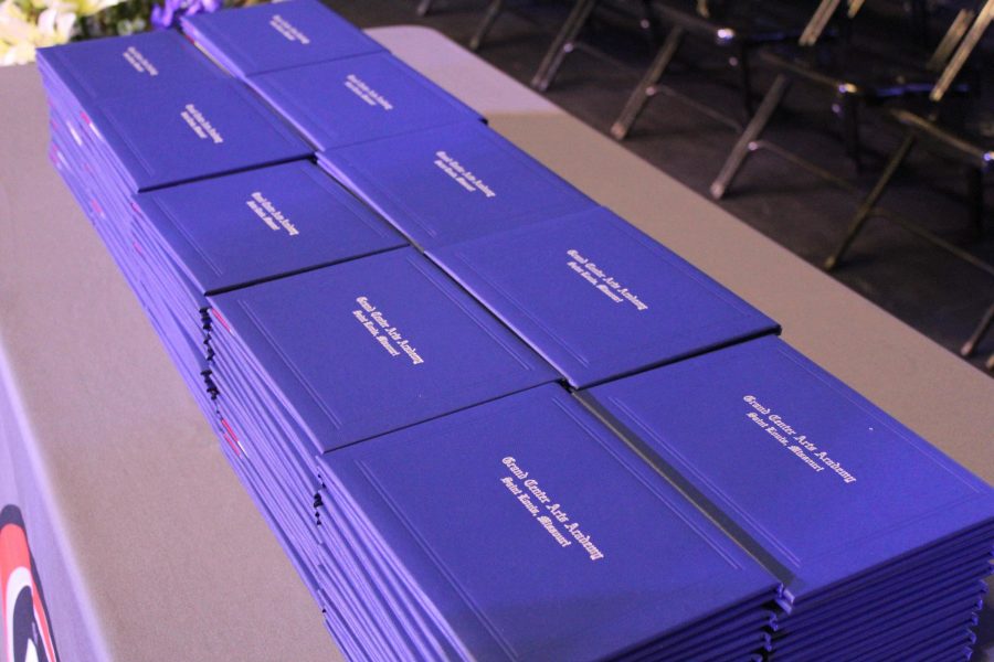 Grand Center Arts Academy diplomas. 