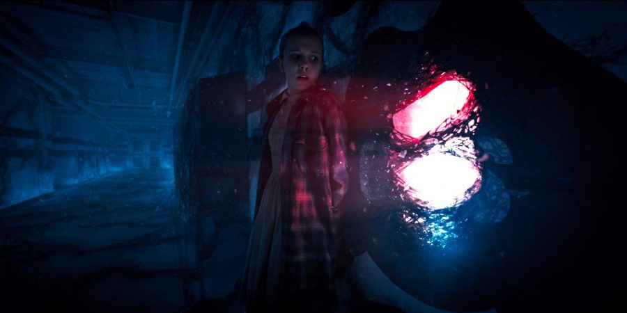 Millie Bobby Brown in Stranger Things 2 from Netflix. Image used with permission.