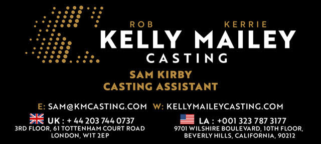 Casting assistant Kelly Mailey's contact card sent via email. 