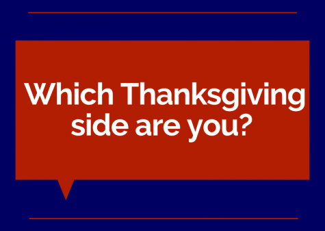 Cover photo asking "Which Thanksgiving side are you?"