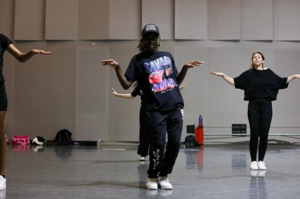 GCAA Junior Mitchell Davis at a dance class at COCA.